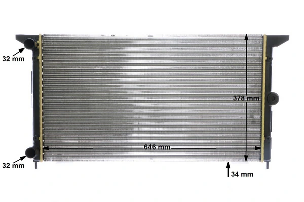 Radiator, engine cooling BEHR CR 607 000S