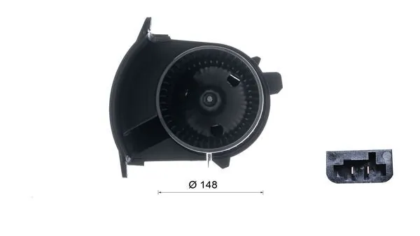 Interior Blower BEHR AB 375 000S