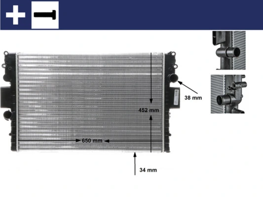 MAHLE CR 1551 000S Radiator, engine cooling