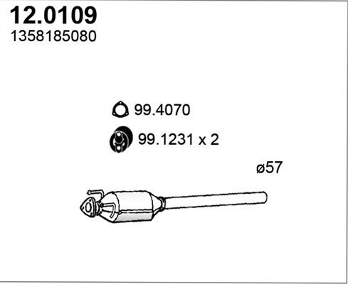 Catalytic Converter 12.0109