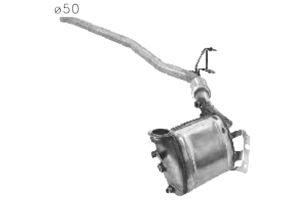 Soot/Particulate Filter, exhaust system 50.15002