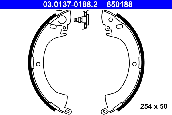 Brake Shoe Set 03.0137-0188.2