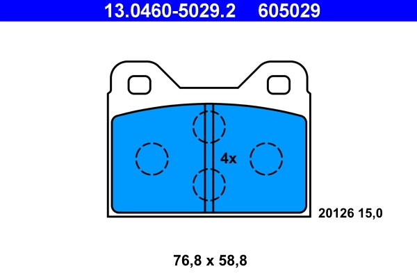 Brake Pad Set, disc brake 13.0460-5029.2