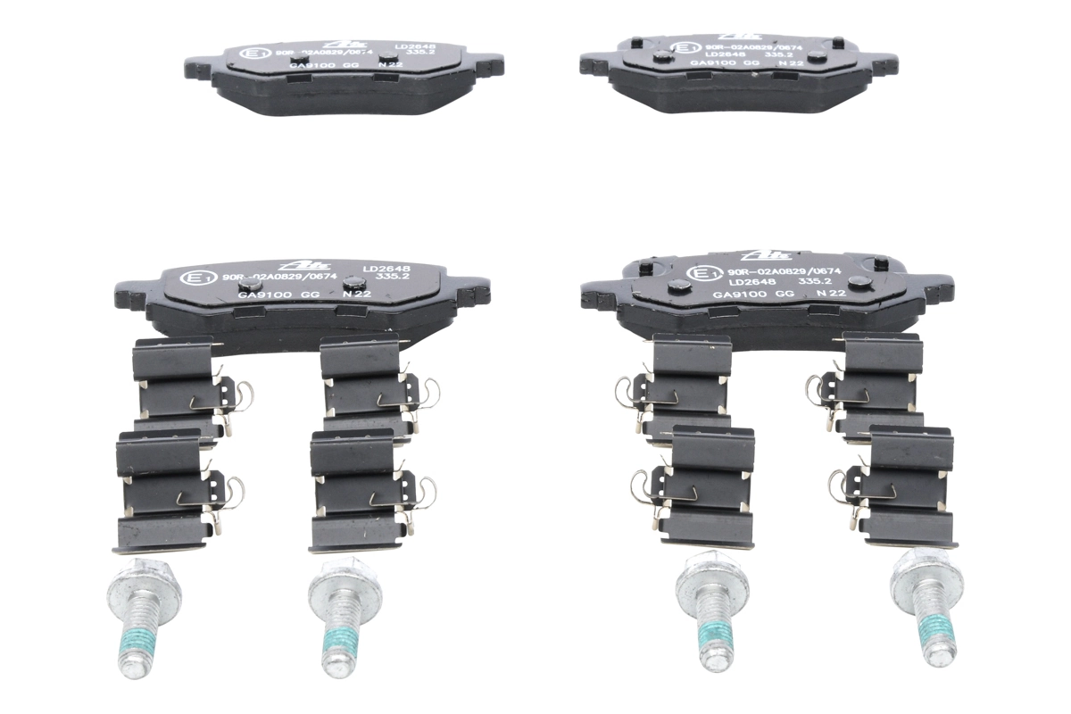 Brake Pad Set, disc brake ATE Ceramic 13.0470-2648.2