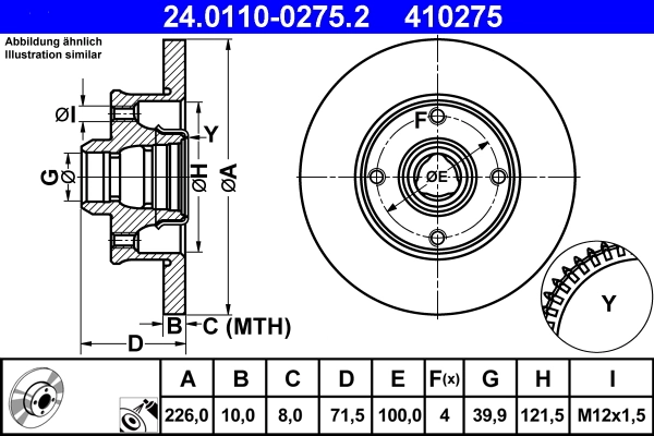 Brake Disc 24.0110-0275.2