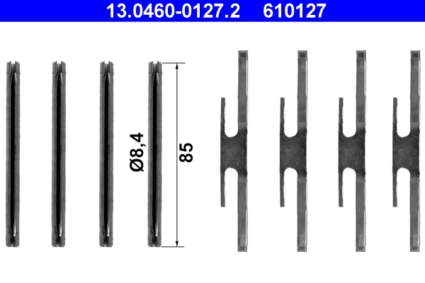 Accessory Kit, disc brake pad 13.0460-0127.2