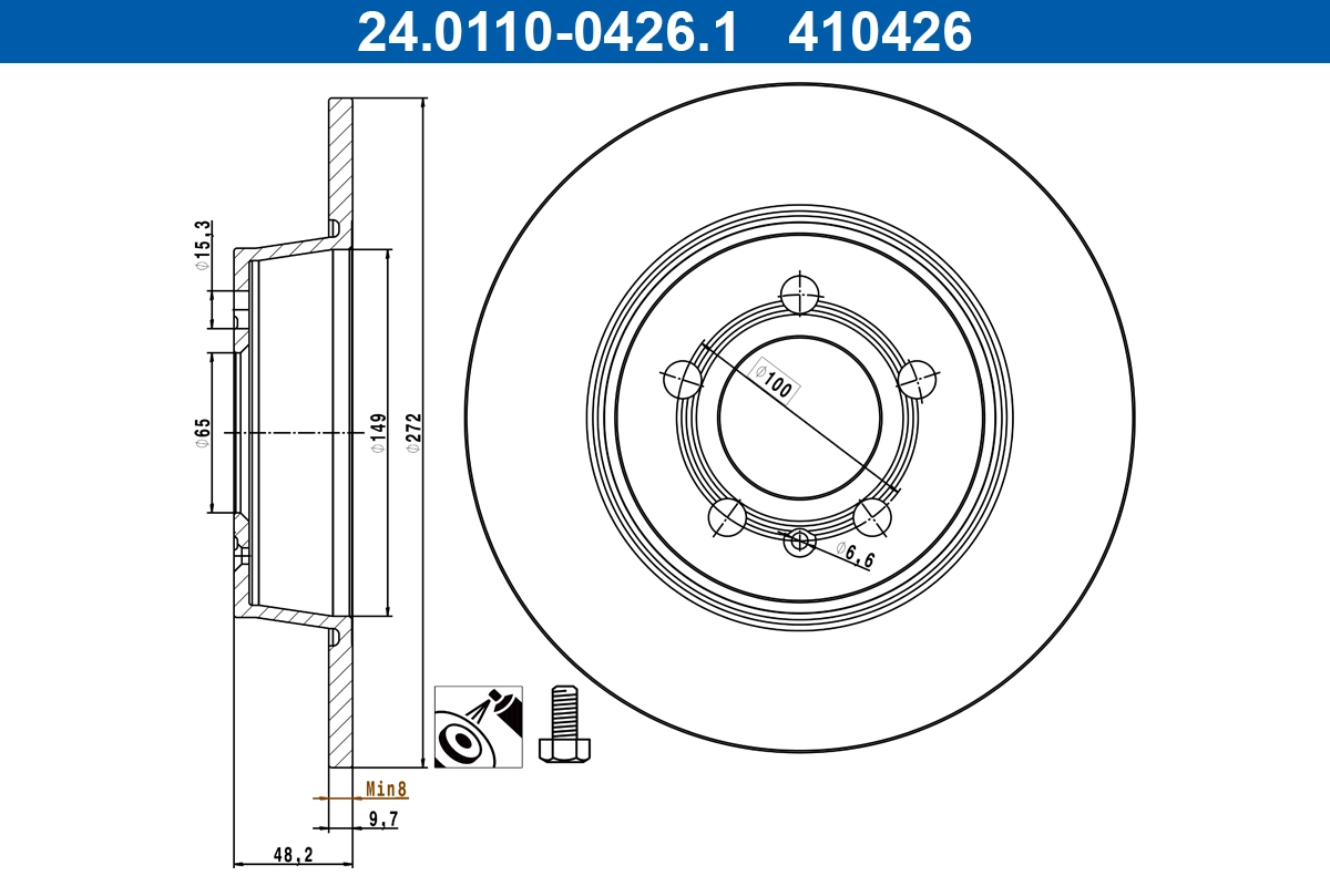 Brake Disc 24.0110-0426.1