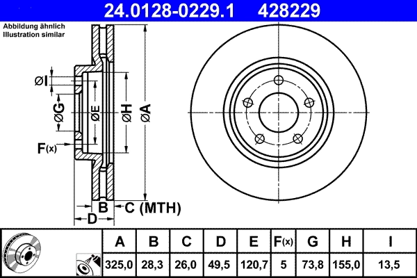 Brake Disc 24.0128-0229.1