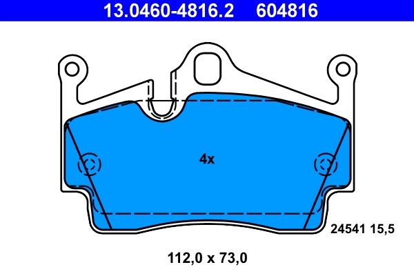 Brake Pad Set, disc brake 13.0460-4816.2
