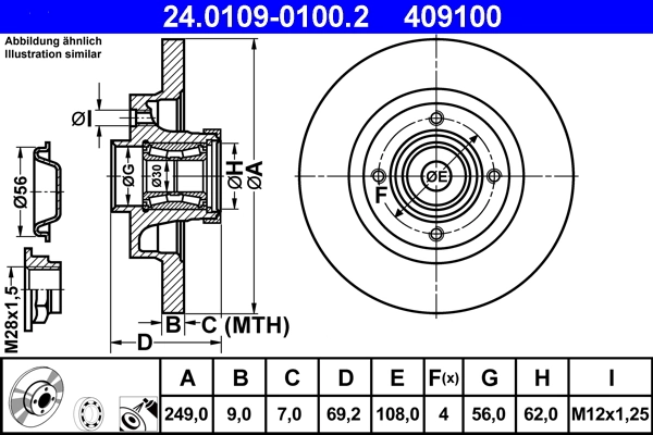 Brake Disc 24.0109-0100.2