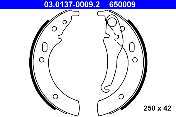 Brake Shoe Set 03.0137-0009.2