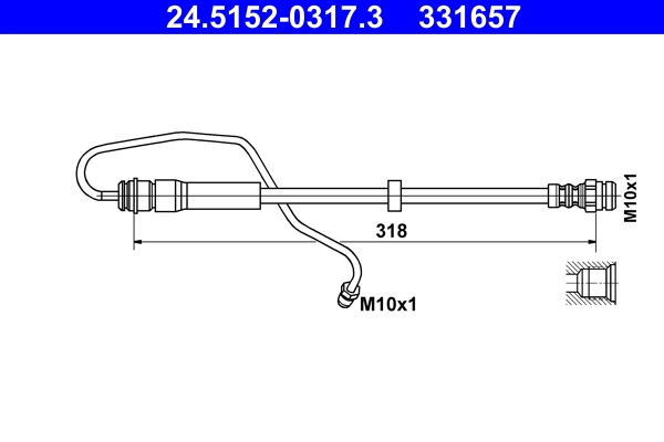 Brake Hose 24.5152-0317.3