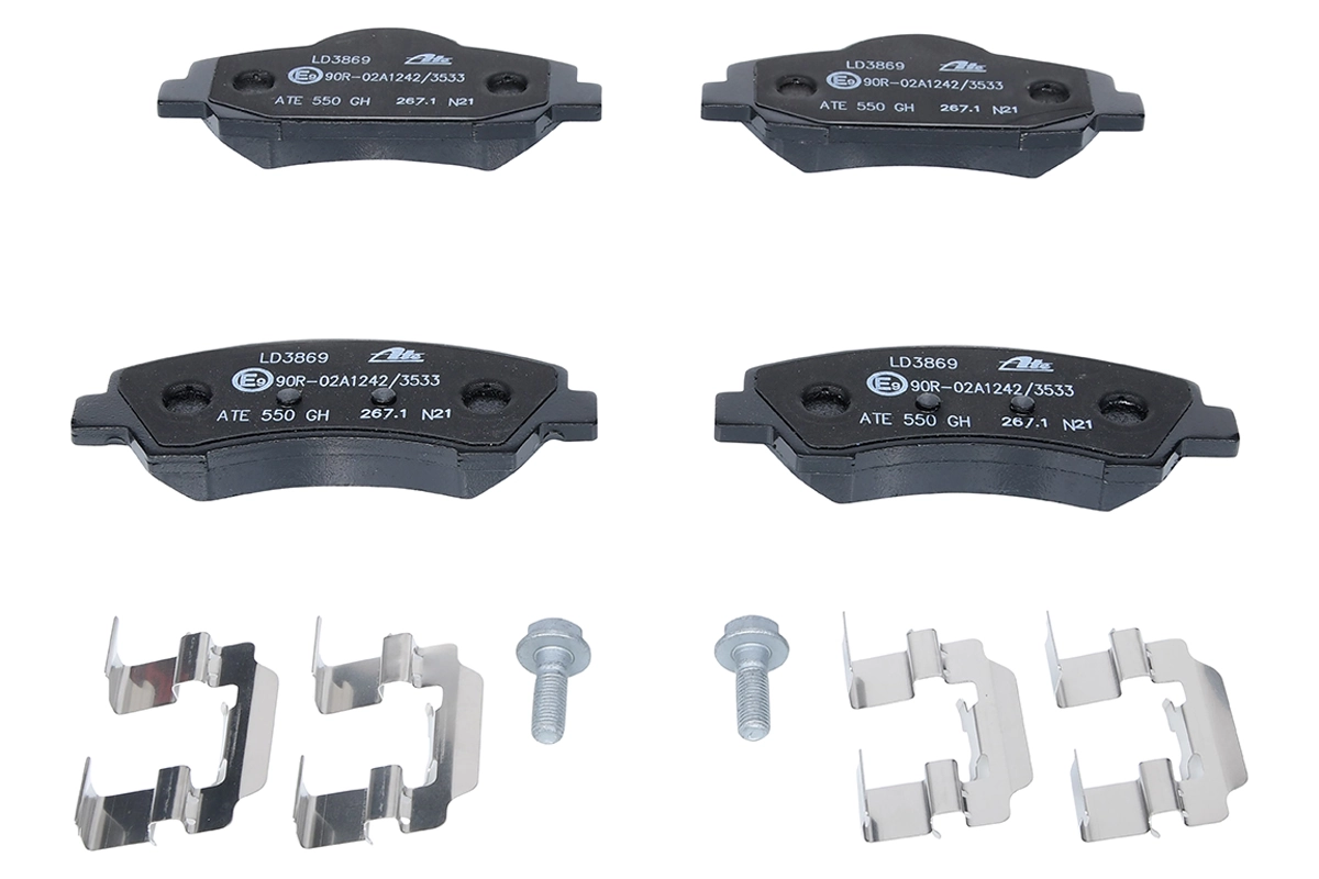 Brake Pad Set, disc brake ATE Ceramic 13.0470-3869.2