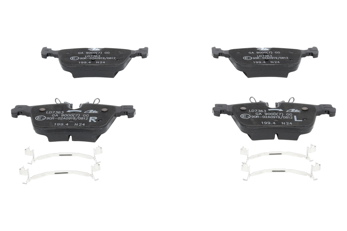 Brake Pad Set, disc brake ATE Ceramic 13.0470-7363.2