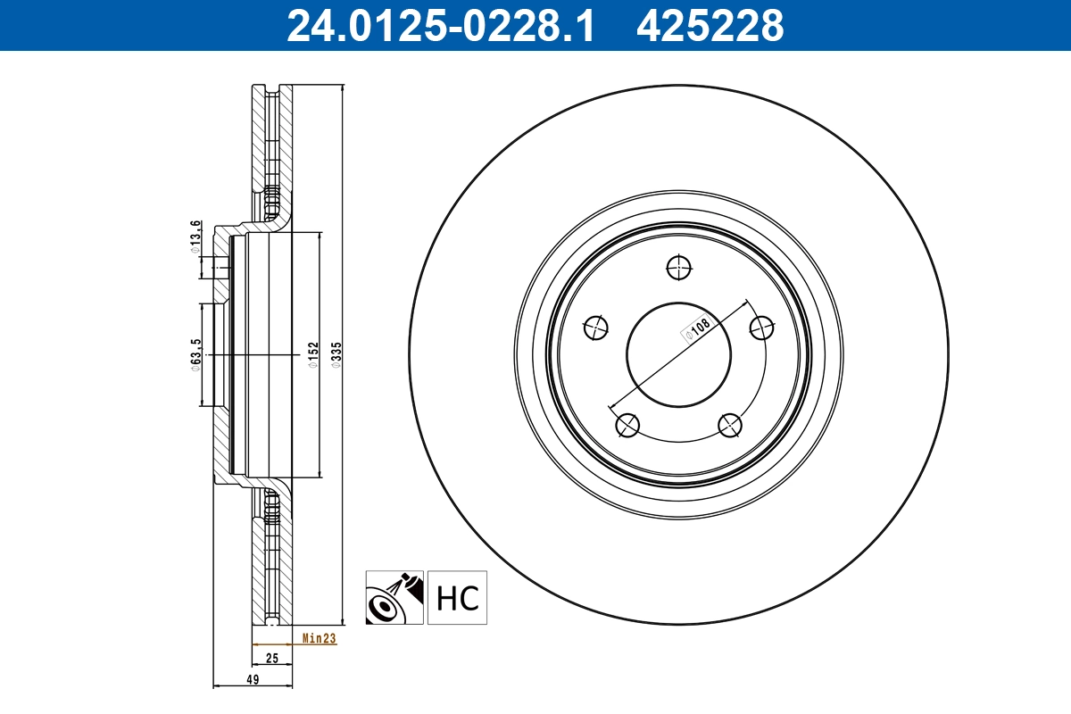 Brake Disc 24.0125-0228.1