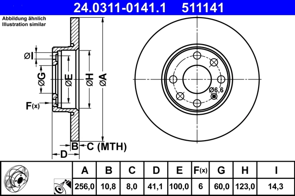 Brake Disc PowerDisc 24.0311-0141.1