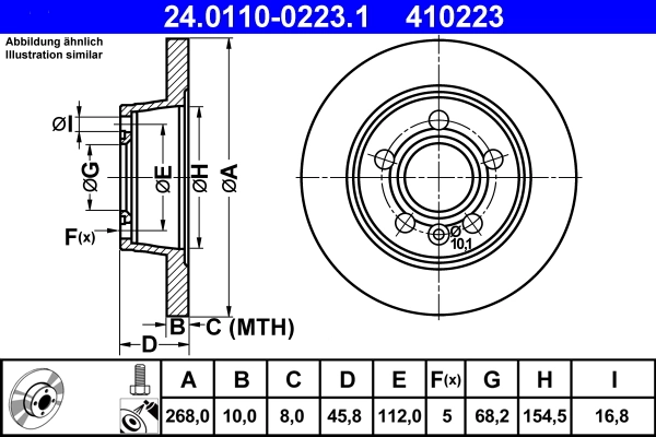 Brake Disc 24.0110-0223.1