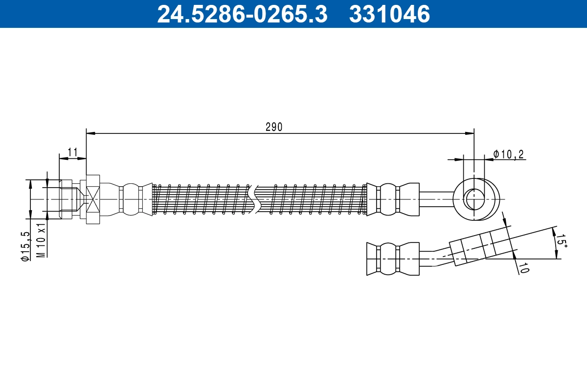 Brake Hose 24.5286-0265.3
