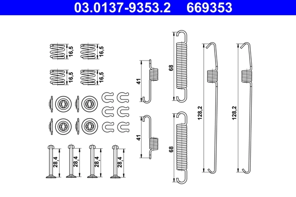 Accessory Kit, brake shoes 03.0137-9353.2