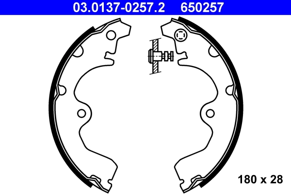 Brake Shoe Set 03.0137-0257.2