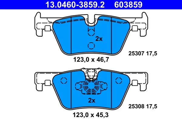 Brake Pad Set, disc brake 13.0460-3859.2