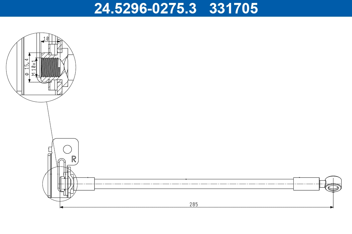 Brake Hose 24.5296-0275.3