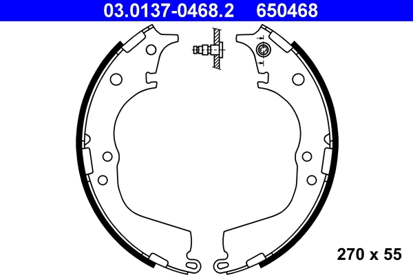 Brake Shoe Set 03.0137-0468.2