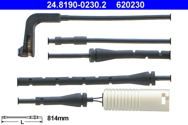 Warning Contact, brake pad wear 24.8190-0230.2