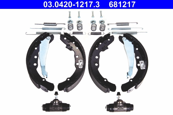 Brake Shoe Set Original ATE Kit 03.0420-1217.3