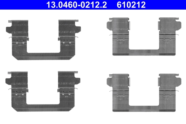 Accessory Kit, disc brake pad 13.0460-0212.2