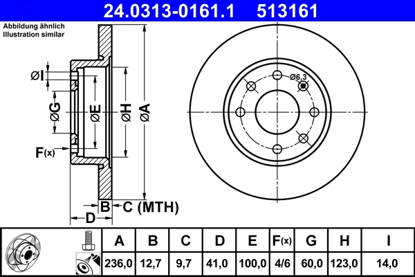 Brake Disc PowerDisc 24.0313-0161.1