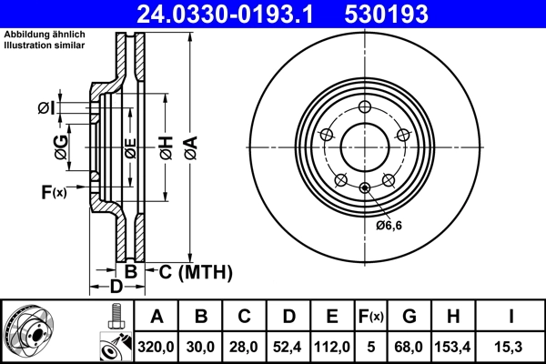 Brake Disc PowerDisc 24.0330-0193.1