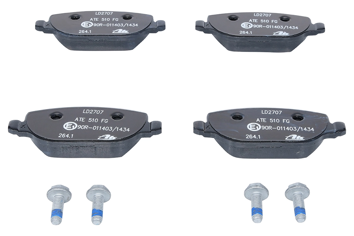Brake Pad Set, disc brake ATE Ceramic 13.0470-2707.2