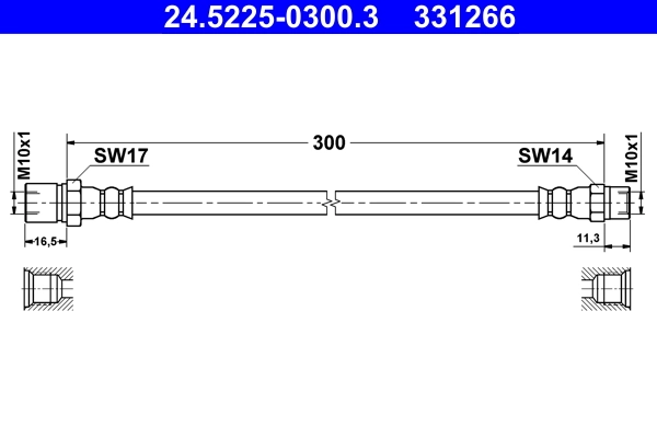 Brake Hose 24.5225-0300.3
