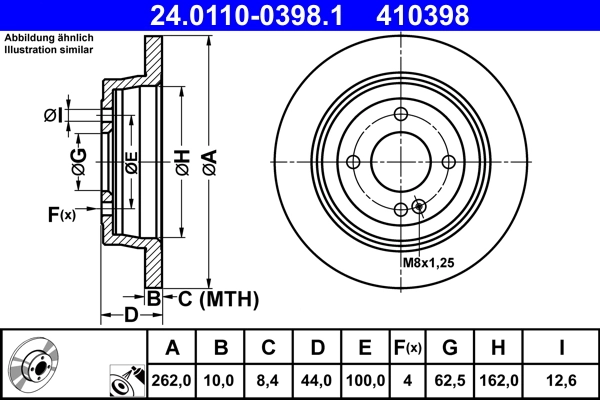 Brake Disc 24.0110-0398.1