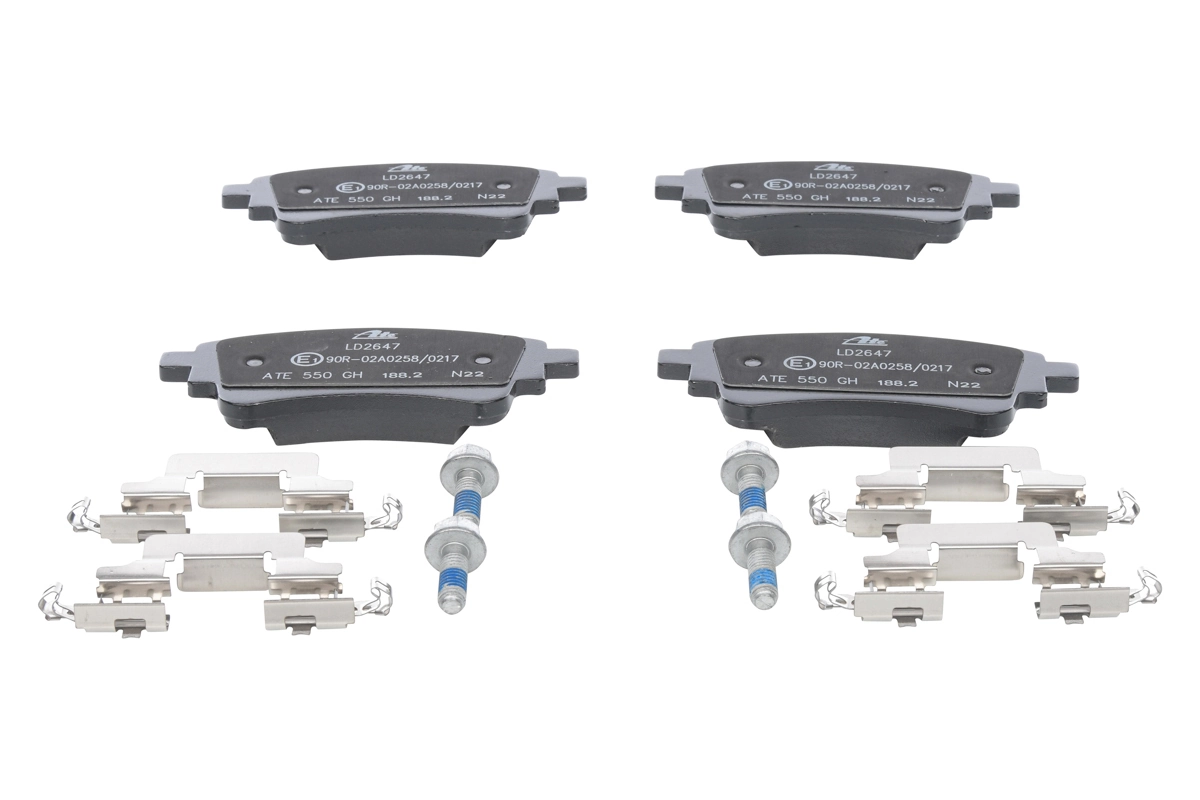 Brake Pad Set, disc brake ATE Ceramic 13.0470-2647.2