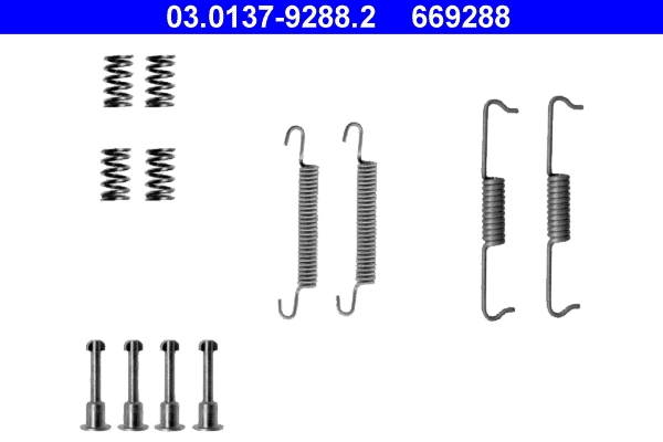 Accessory Kit, parking brake shoes 03.0137-9288.2
