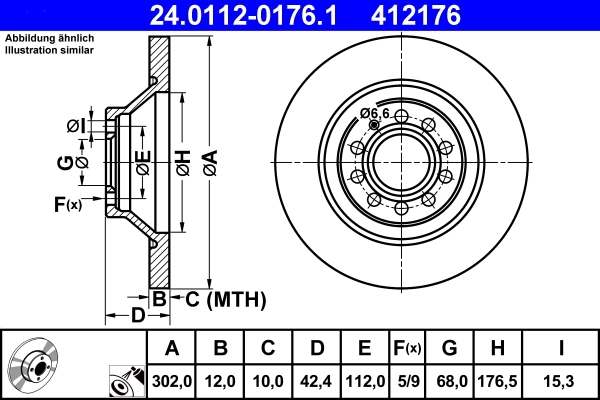 Brake Disc 24.0112-0176.1