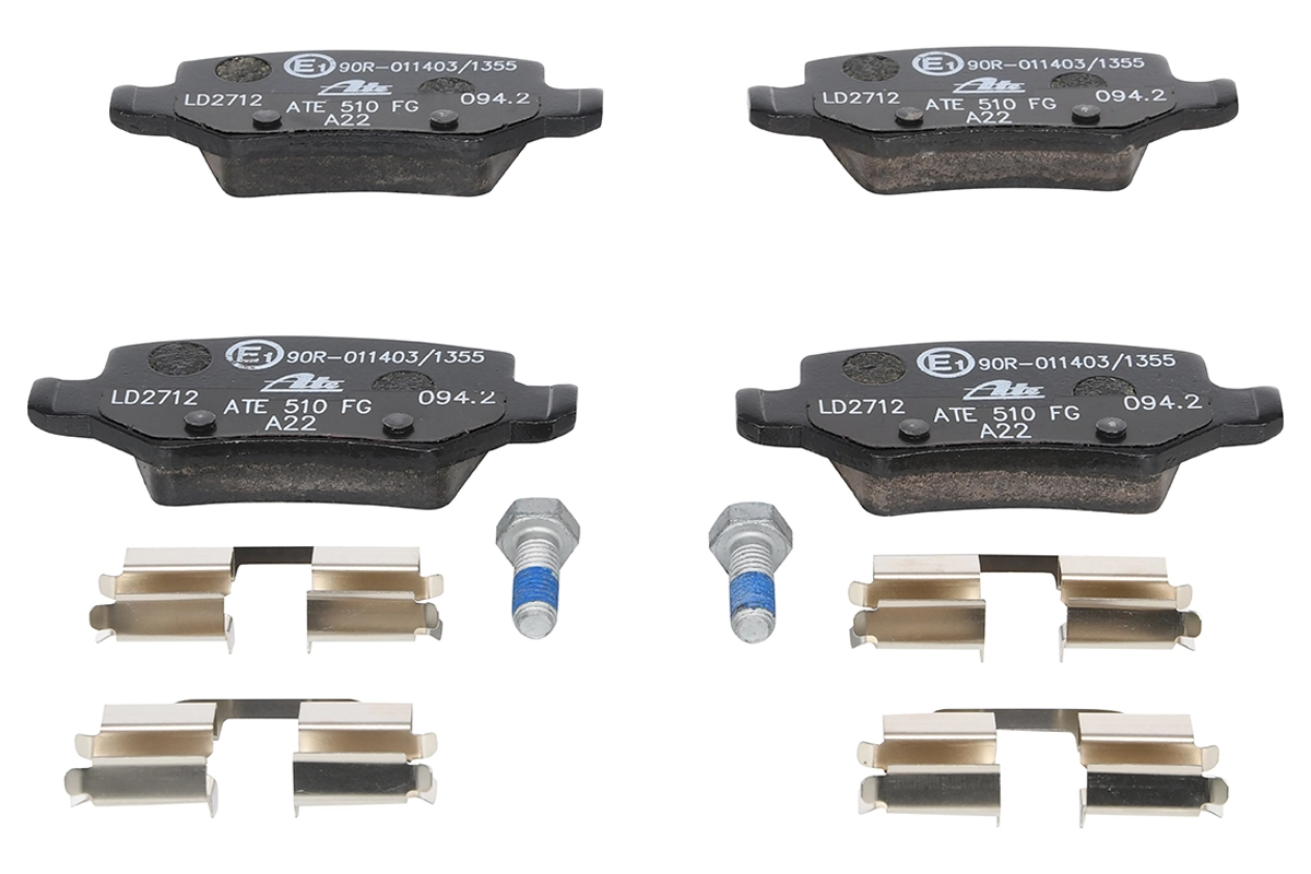 Brake Pad Set, disc brake ATE Ceramic 13.0470-2712.2