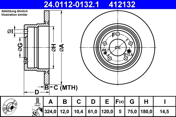 Brake Disc 24.0112-0132.1