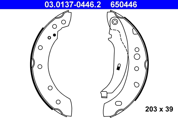 Brake Shoe Set 03.0137-0446.2