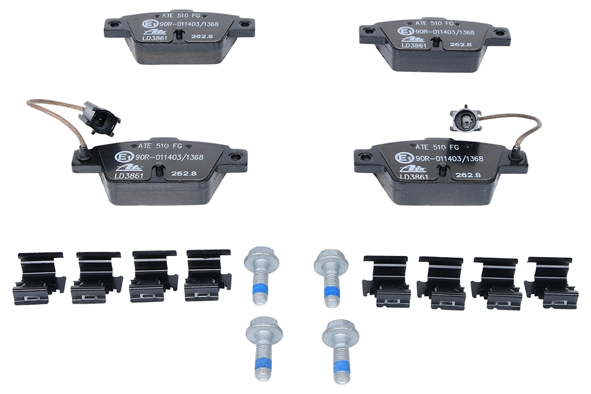 Brake Pad Set, disc brake ATE Ceramic 13.0470-3861.2