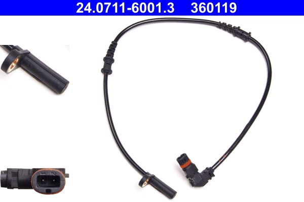 Sensor, wheel speed 24.0711-6001.3