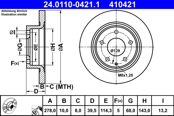 Brake Disc 24.0110-0421.1