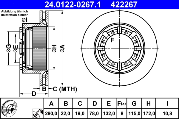 Brake Disc 24.0122-0267.1