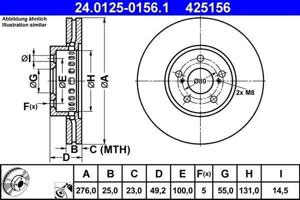 Brake Disc 24.0125-0156.1