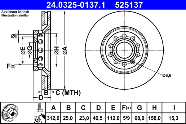 Brake Disc PowerDisc 24.0325-0137.1