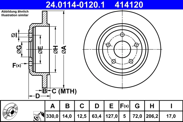 Brake Disc 24.0114-0120.1