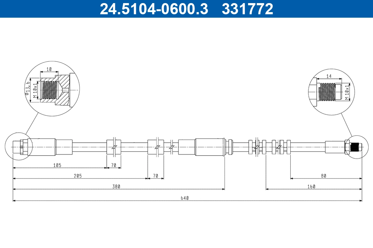 Brake Hose 24.5104-0600.3