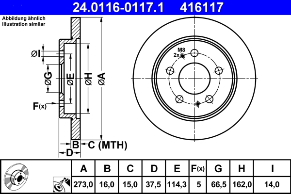Brake Disc 24.0116-0117.1